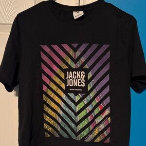 Jack & Jones Social Industries Colorful Skyscraper T-Shirt Unisex Medium Adult